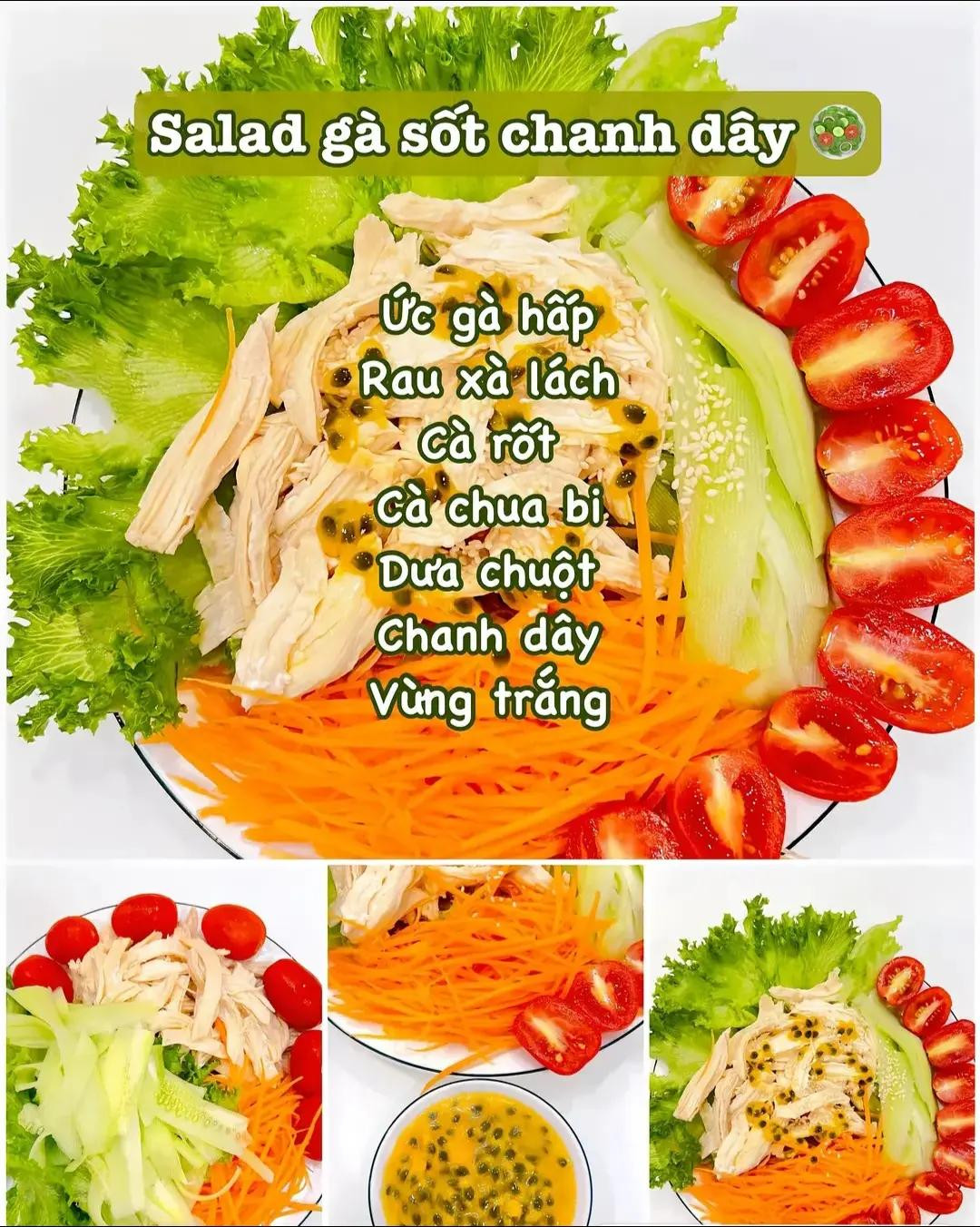 6 món ức gà ngon dinh dưỡng healthy, salad ức gà nướng, gà sốt chanh mật ong, ức gà ớt chuông, ức à xào nấm, salad gà sốt chanh dây, ức gà xào sả ớt