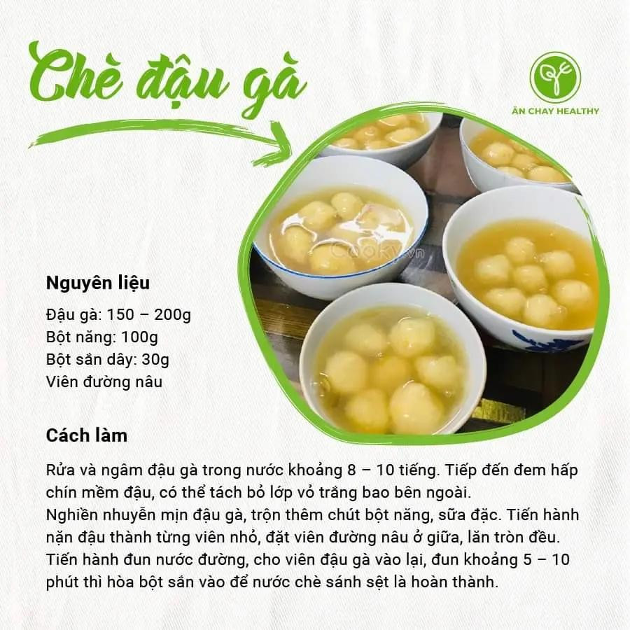 9 MÓN NGON TỪ HẠT ĐẬU GÀ : cà ri đậu gà, đậu hũ từ đậu gà, đậu gà nướng cay, chè đậu gà, sữa đậu gà, sald đậu gà, chả đậu gà, súp đậu gà, cháo đậu gà.