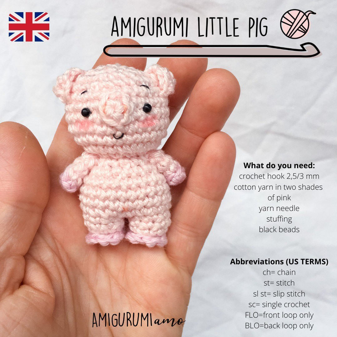 amigurumi little pig full