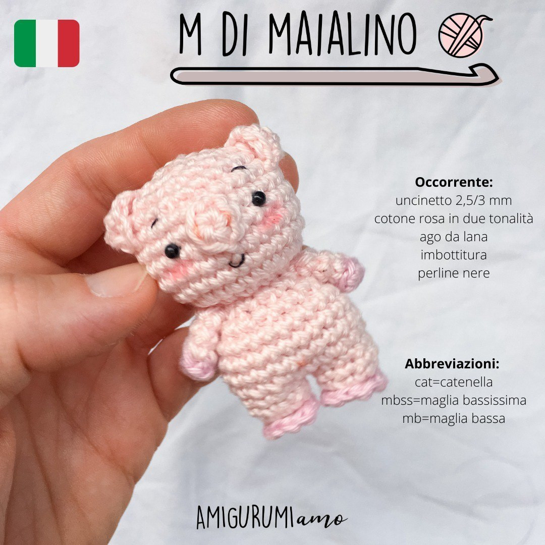 amigurumi little pig full