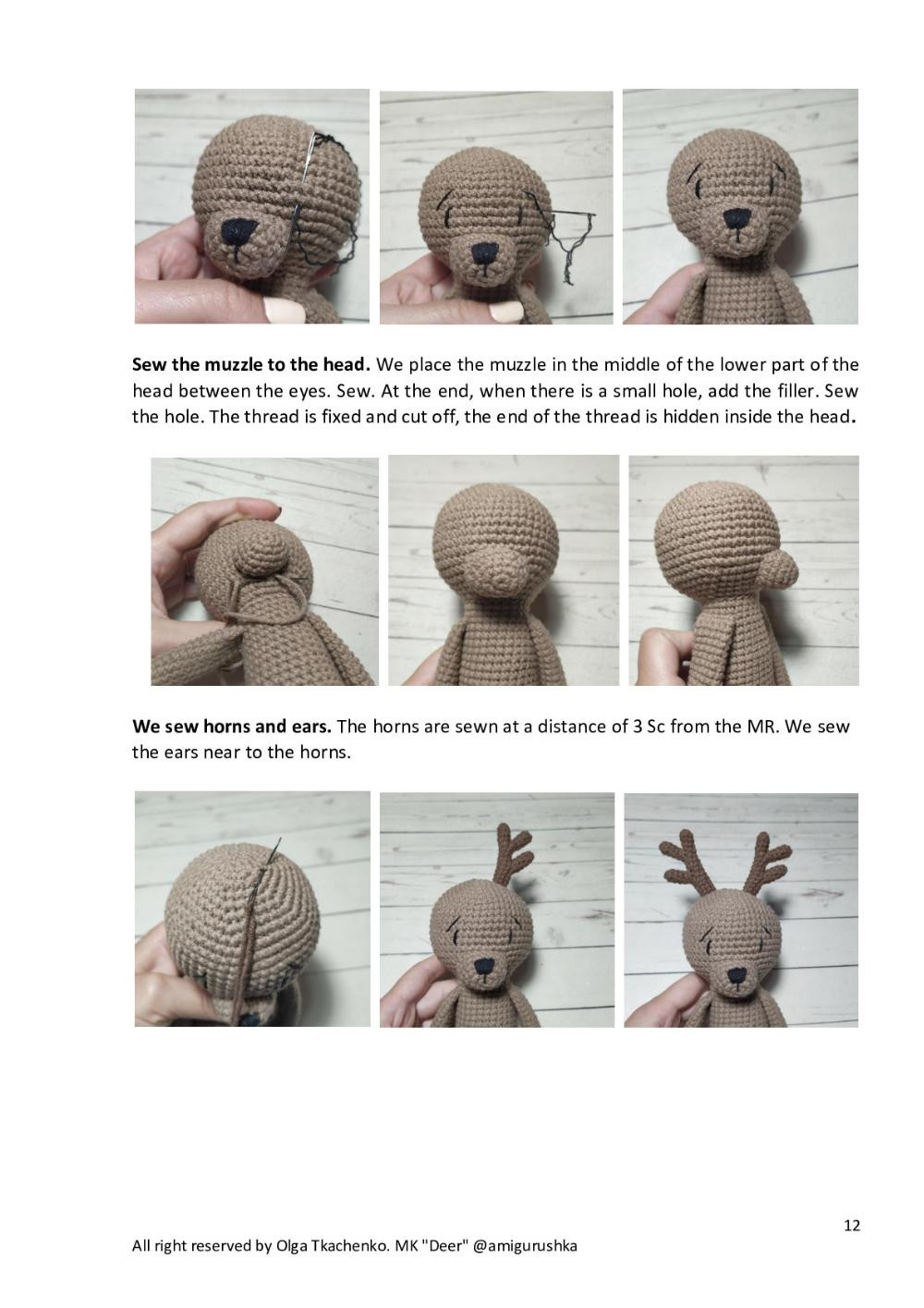 Amigurumi Toy «Deer» Master class – Crochet toy (с) 2020