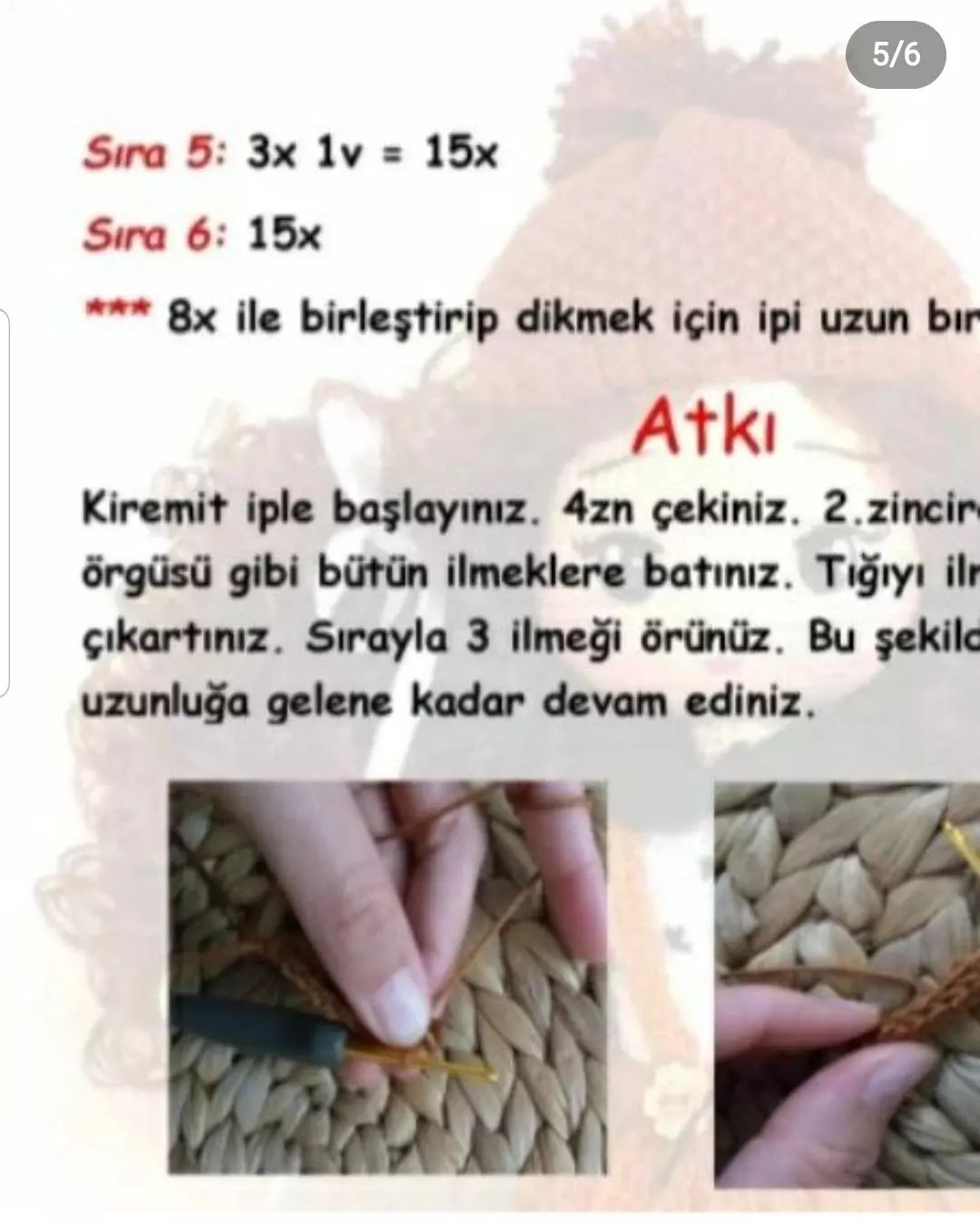 Ayı anahtarlık tığ işi modeli