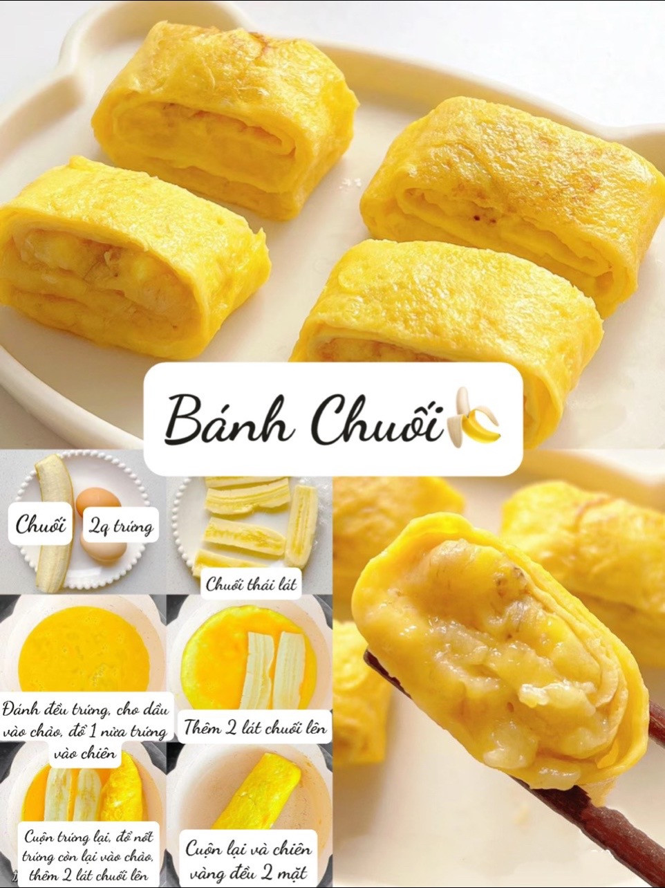 Bánh chuối + sữa khoai lang