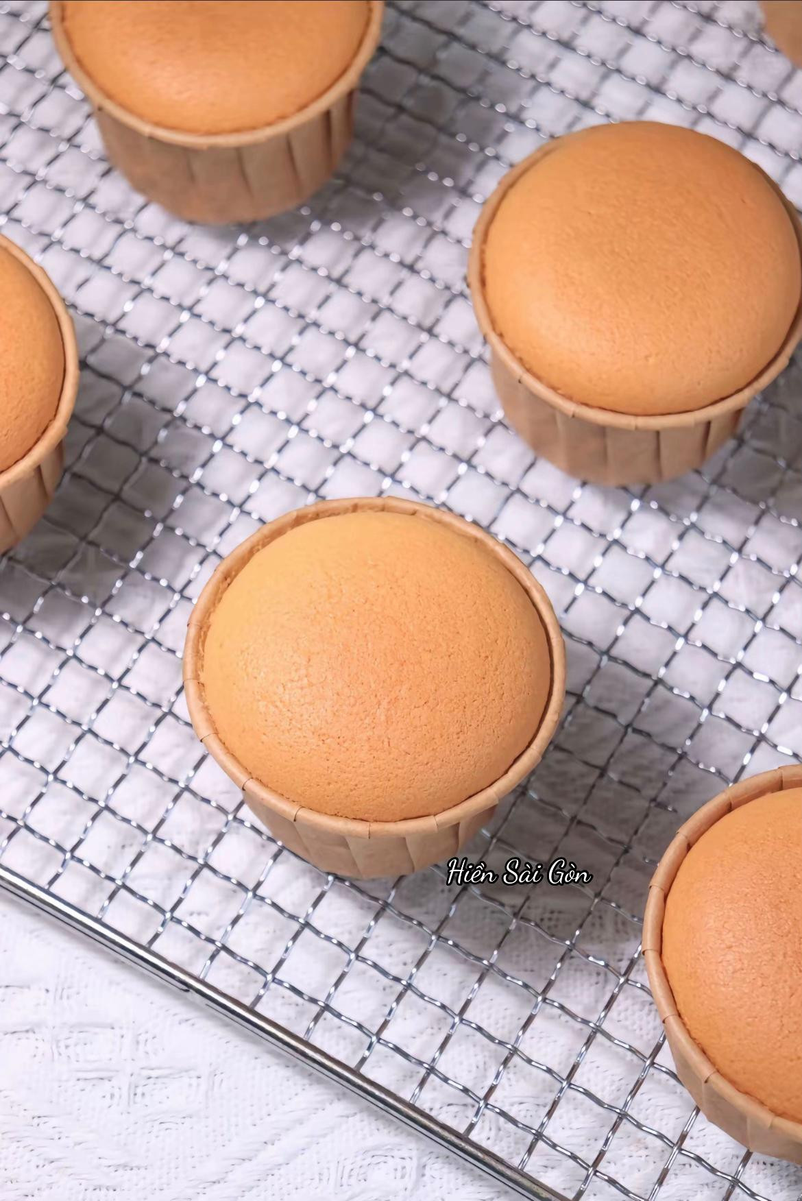 bánh cupcake thành công ngay lần đầu.