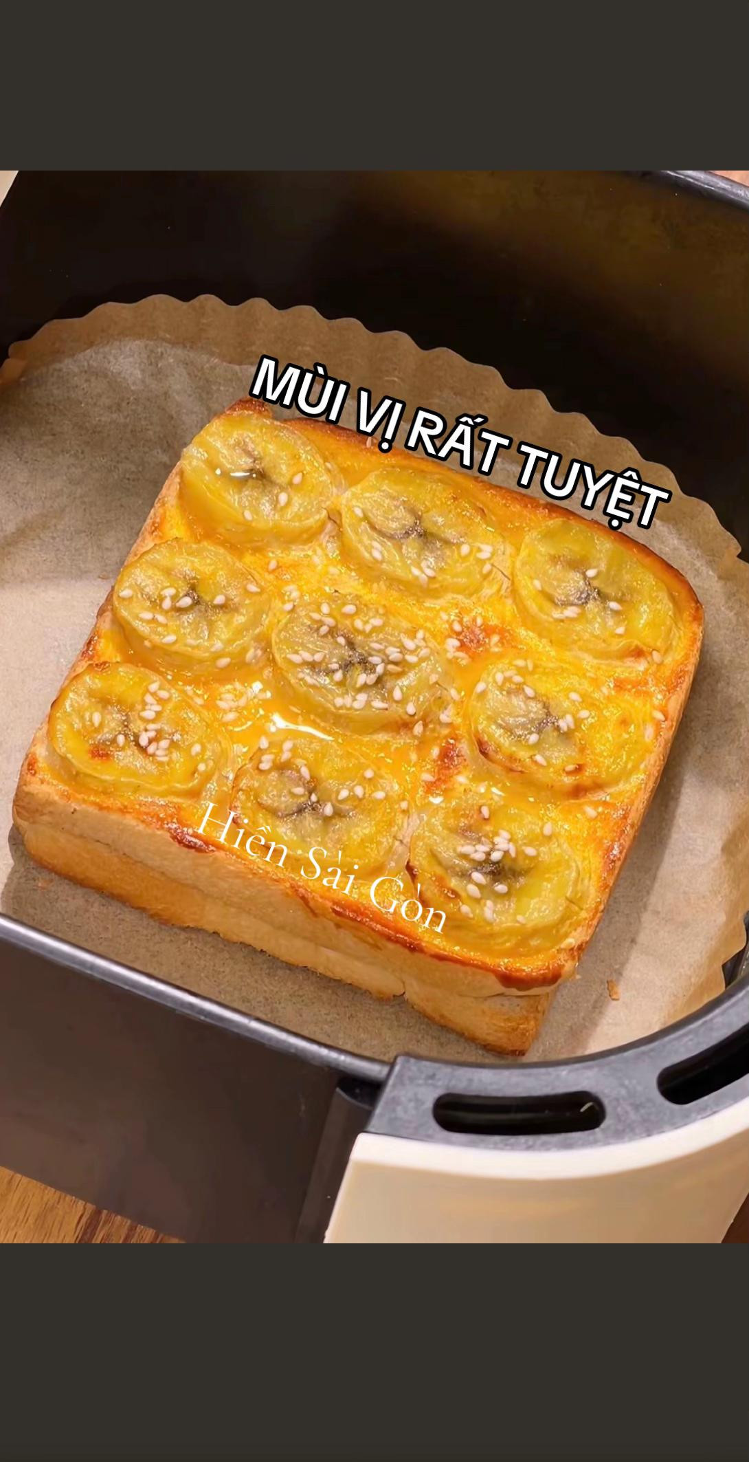 Bánh mì chuối phô mai nướng