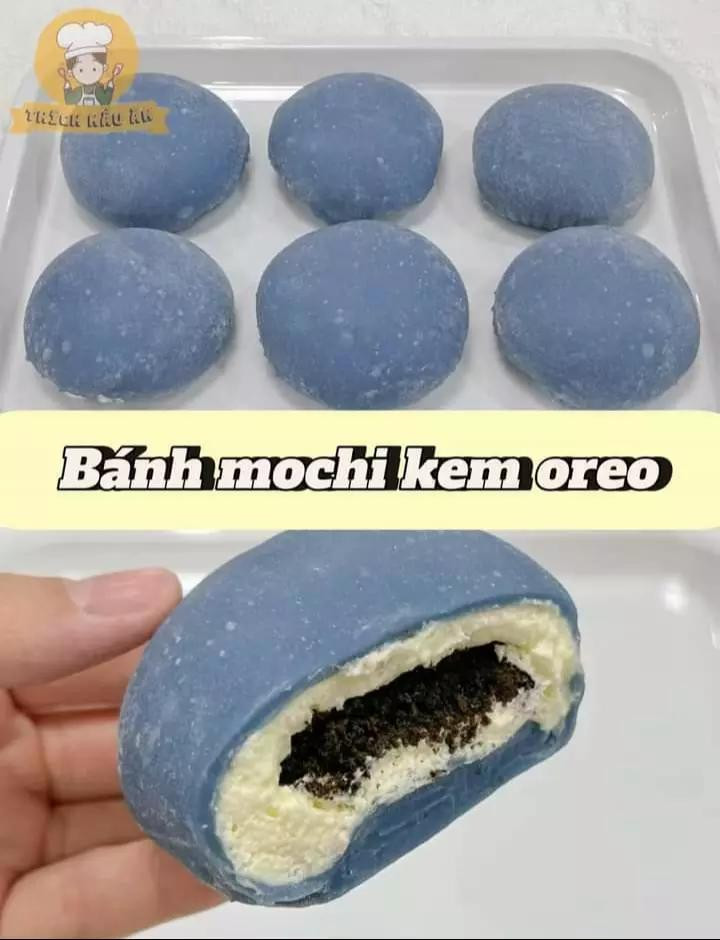 bánh mochi socola, bánh mochi kem trà xanh, bánh mochi chà bông, bánh mochi kem dâu, bánh mochi kem bạc hà, bánh mochi kem oreo