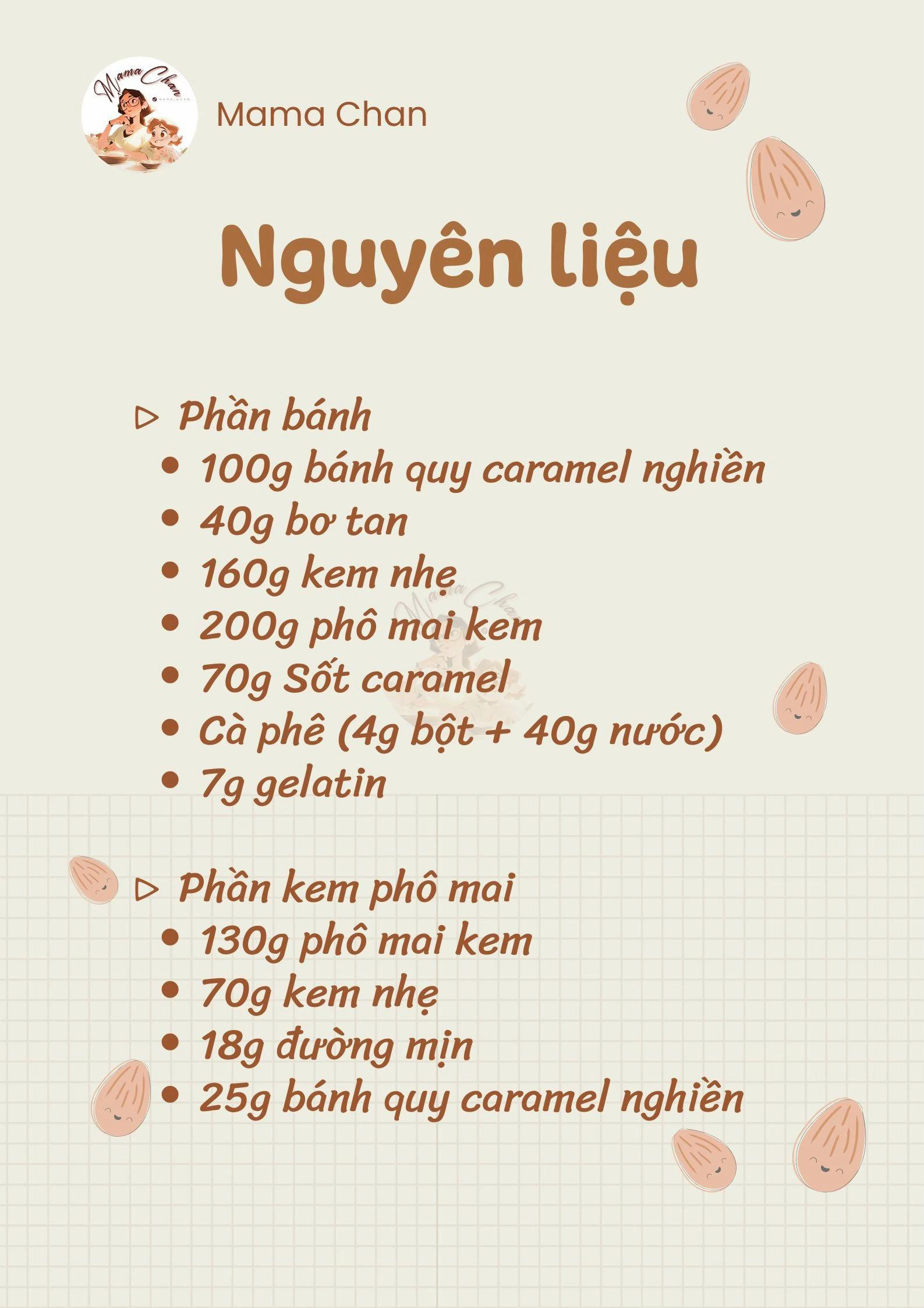 bánh phô mai cà phê caramel