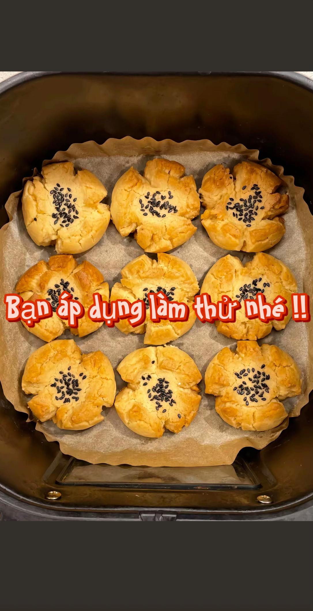 Bánh quy mix mè đen siêu ngon nồi chiên không dầu. #xuhuong  #hiensaigon  #dolambanh  #lambanh  #lambanhvoinoichienkhongdau