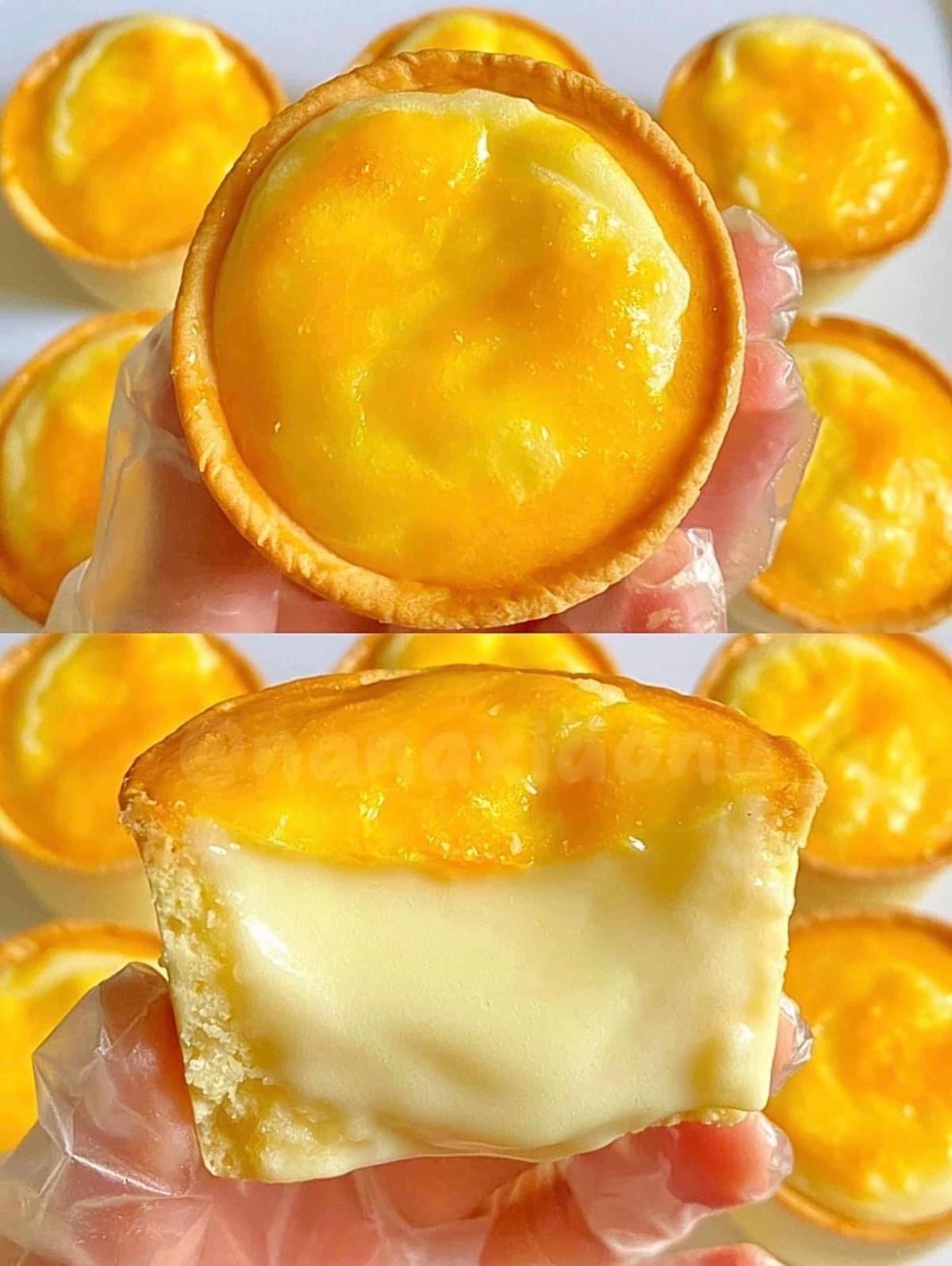 bánh tart nhân phô mai tan chảy