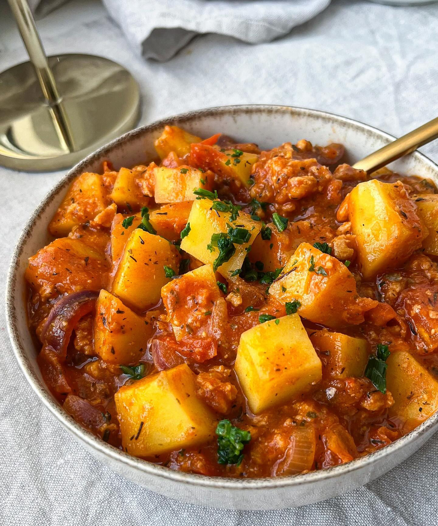 “Bauerntopf” ♥️ Vegan mince and potato stew