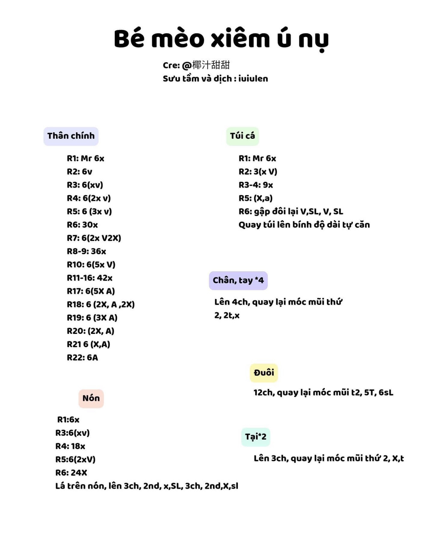 bé mèo xiêm ú nụ, bé heo, pocchaco ú nụ, bé gấu may mắn ú, xl ae tui ko biết tên