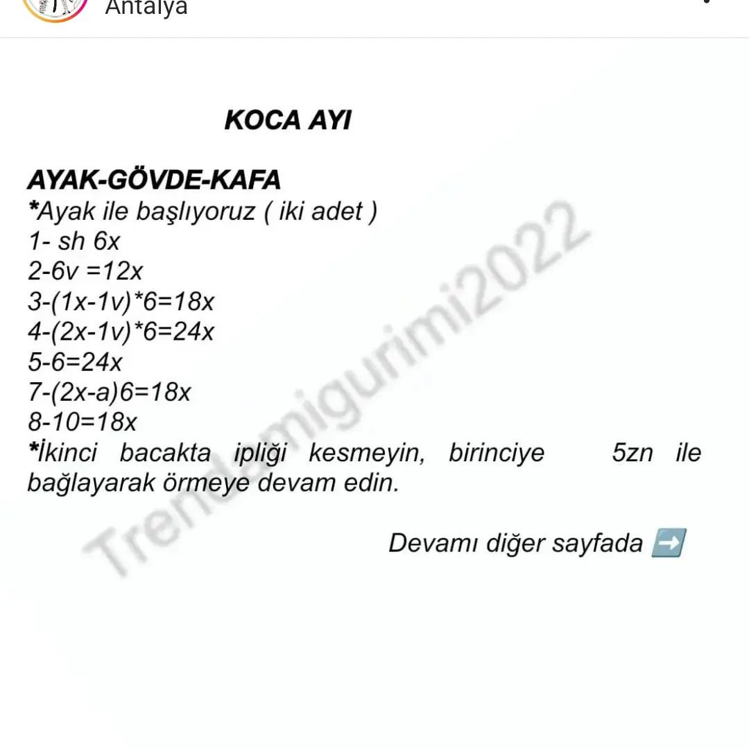 Beyaz eşarp sarılı boz ayı tığ işi modeli.