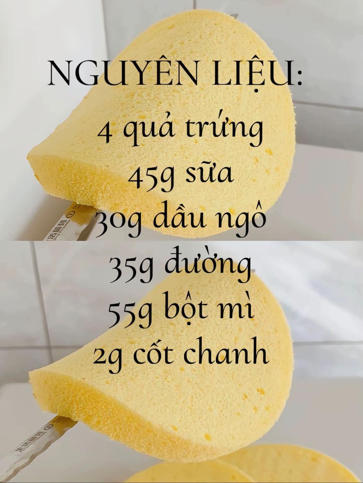 bí kíp làm bánh bông lan siêu đỉnh