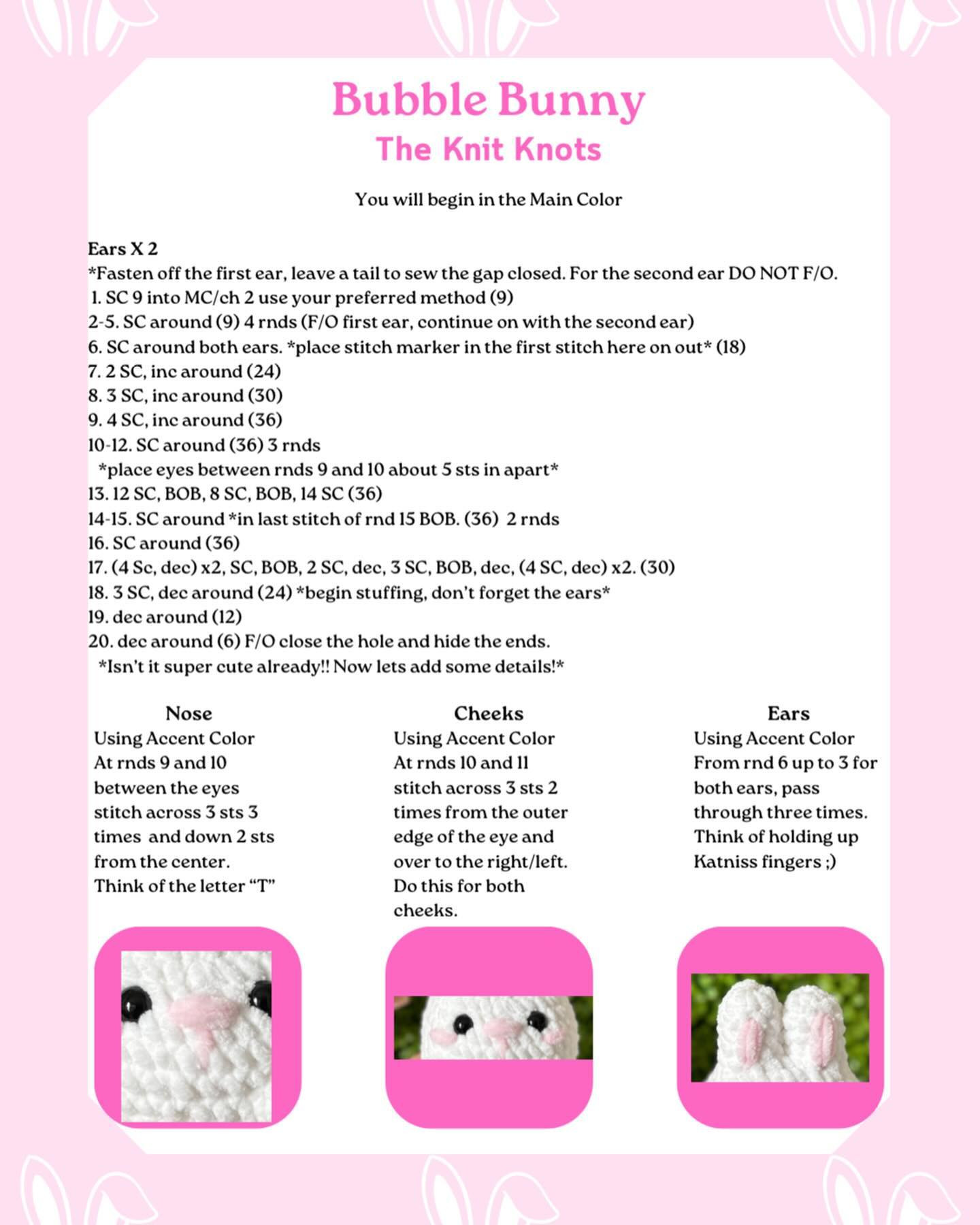 buble bunny the knit knots free pattern