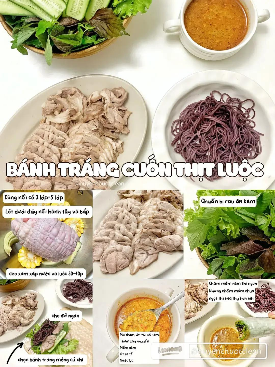 bún thịt xào, thịt nướn không lò than, gỏi gà xé rau răm, miến trộn, bún đậu hủ phiê nbanr nân cấp, bánh tráng cuốn thịt luộc