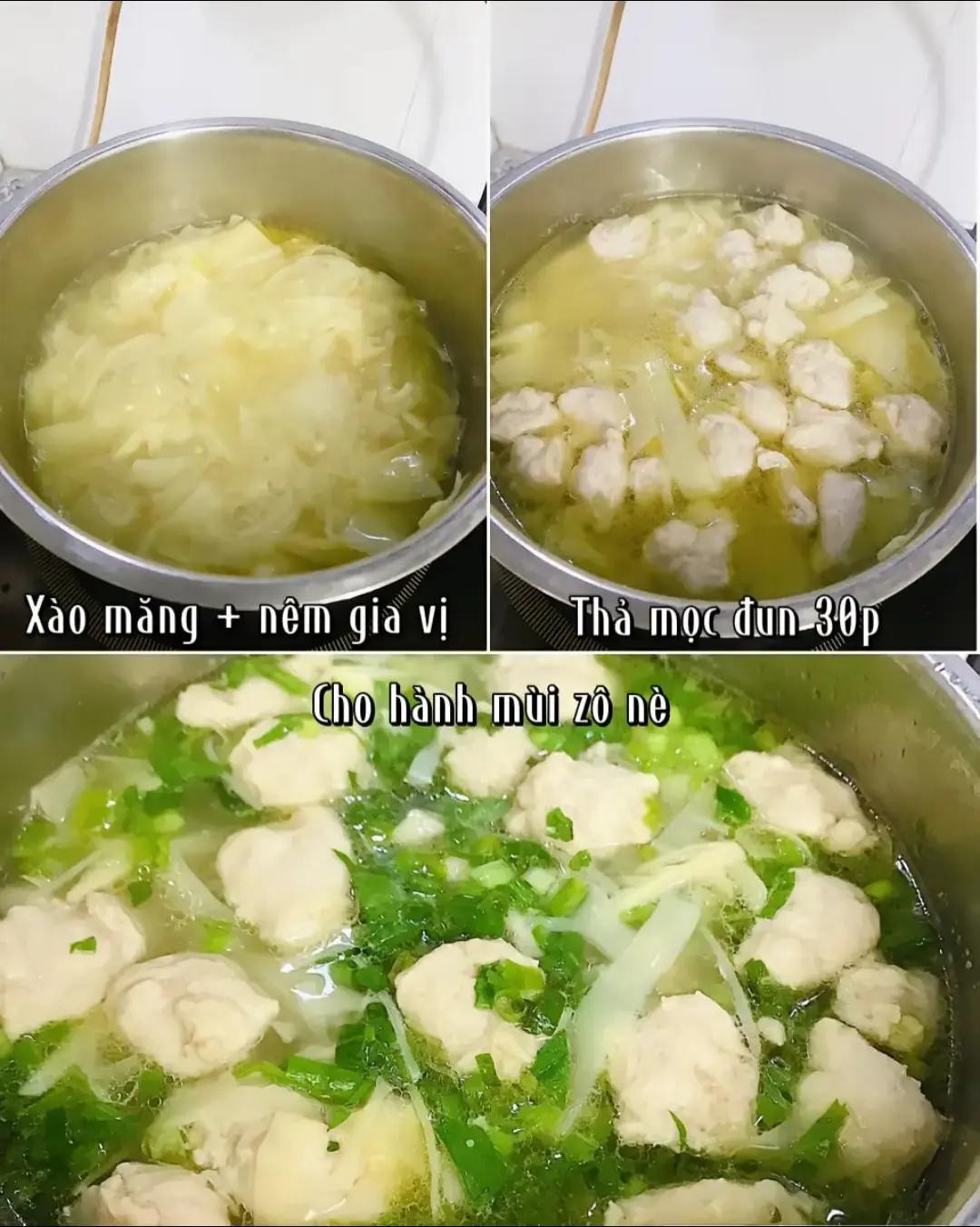 bún vịt măng mọc homemade