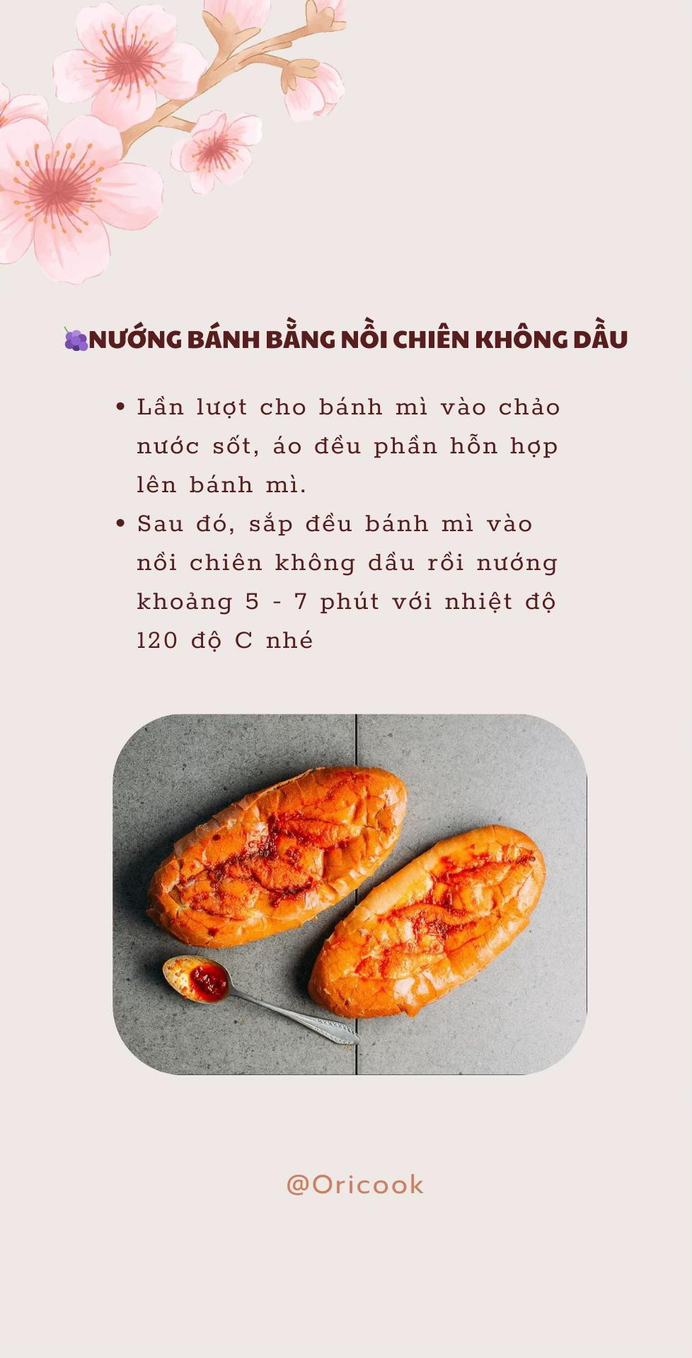 Cách làm bánh mì nướng sa tế