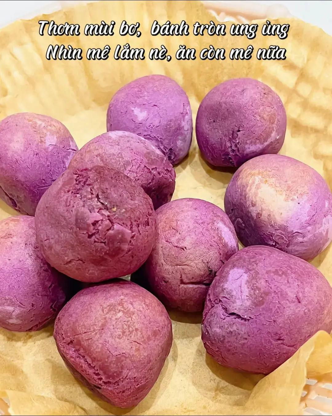 Cách làm Bánh Mochi Khoai Lang Tím Phô Mai