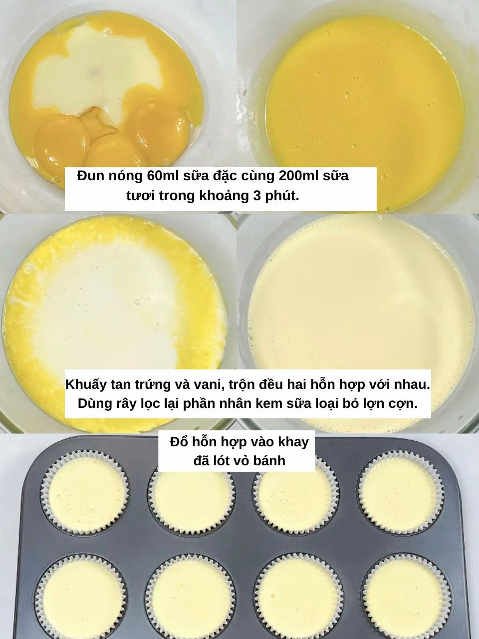 Cách làm bánh tart trứng