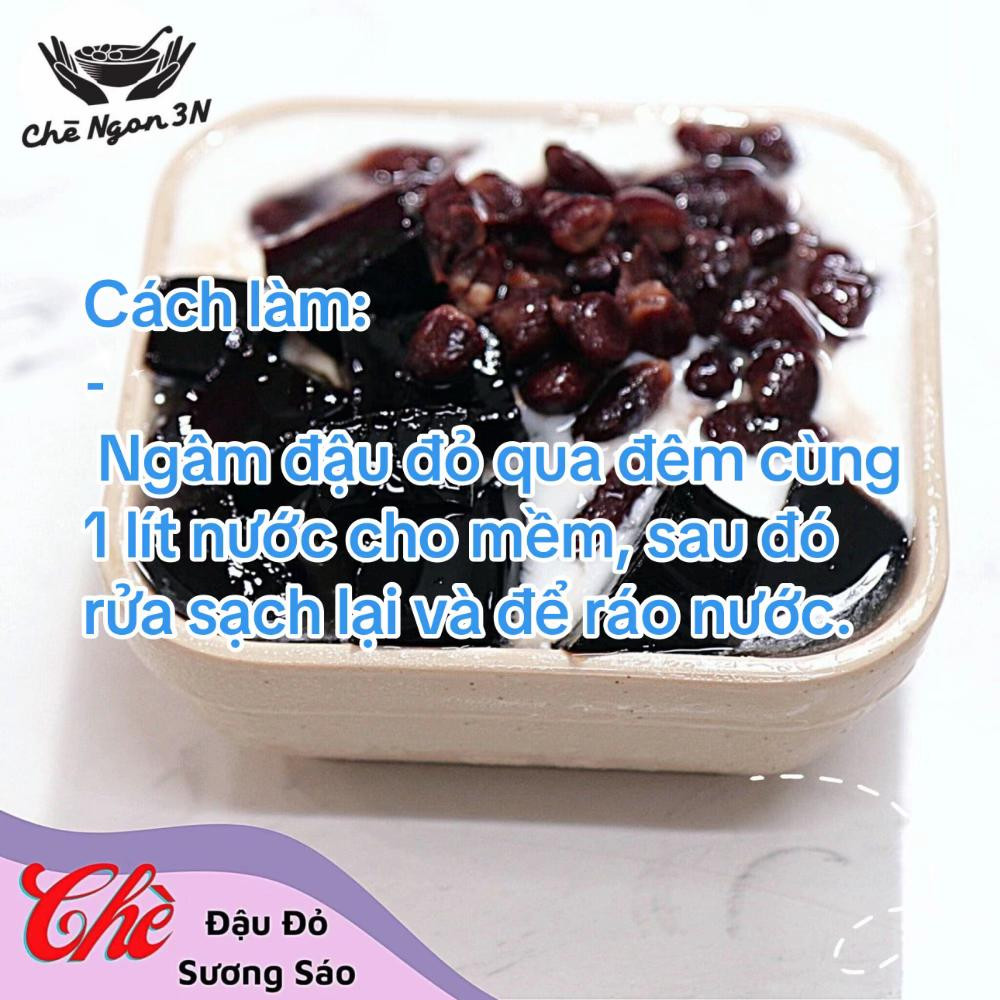 CÁCH LÀM CHÈ ĐẬU ĐỎ SƯƠNG SÁO SIÊU NGON TẠI NHÀ