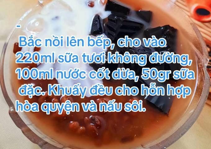 CÁCH LÀM CHÈ ĐẬU ĐỎ SƯƠNG SÁO SIÊU NGON TẠI NHÀ