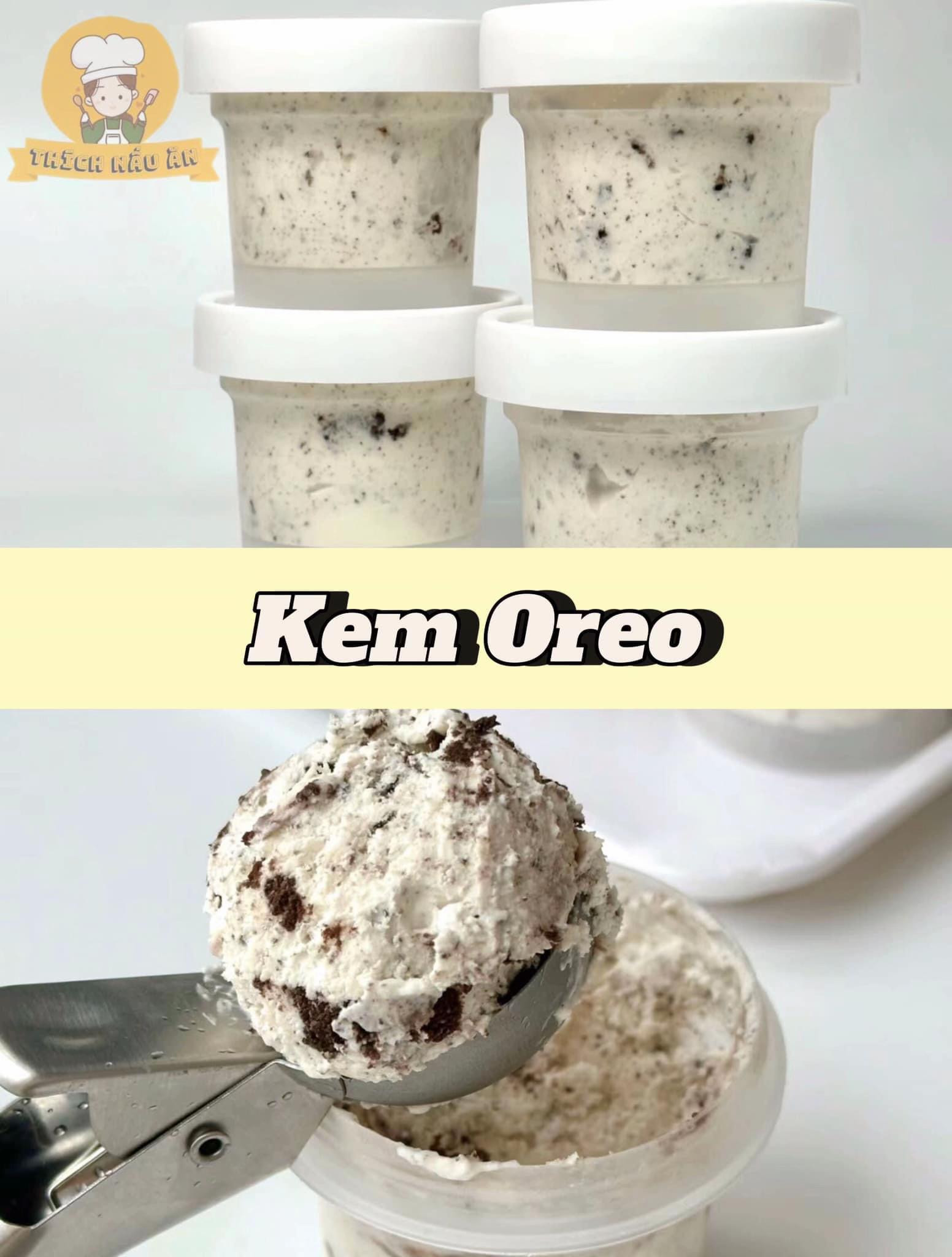 Cách làm kem oreo mát lạnh mùa hè