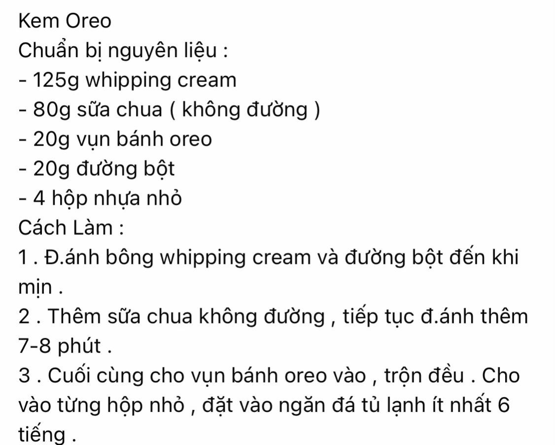 Cách làm kem oreo mát lạnh mùa hè