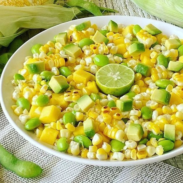 ✨CHAR GRILLED CORN AND MANGO SALSA✨