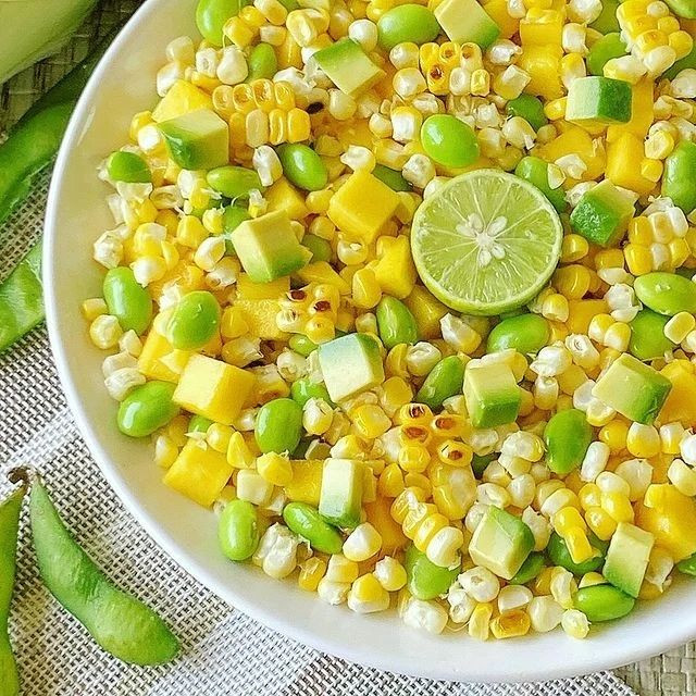 ✨CHAR GRILLED CORN AND MANGO SALSA✨