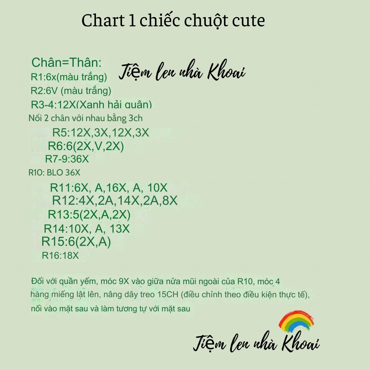 chart 1 chiếc chuột cute