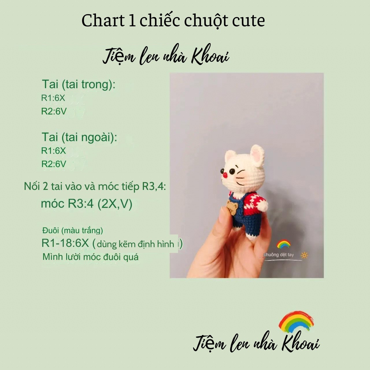 chart 1 chiếc chuột cute