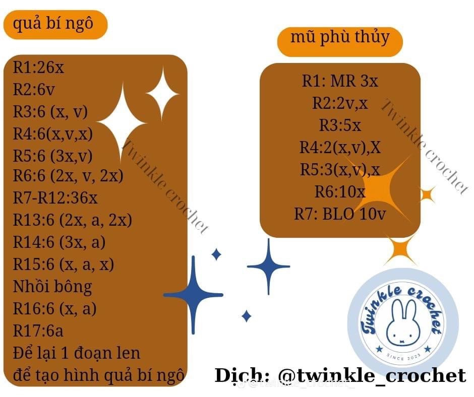 Chart bí ngô pochacco