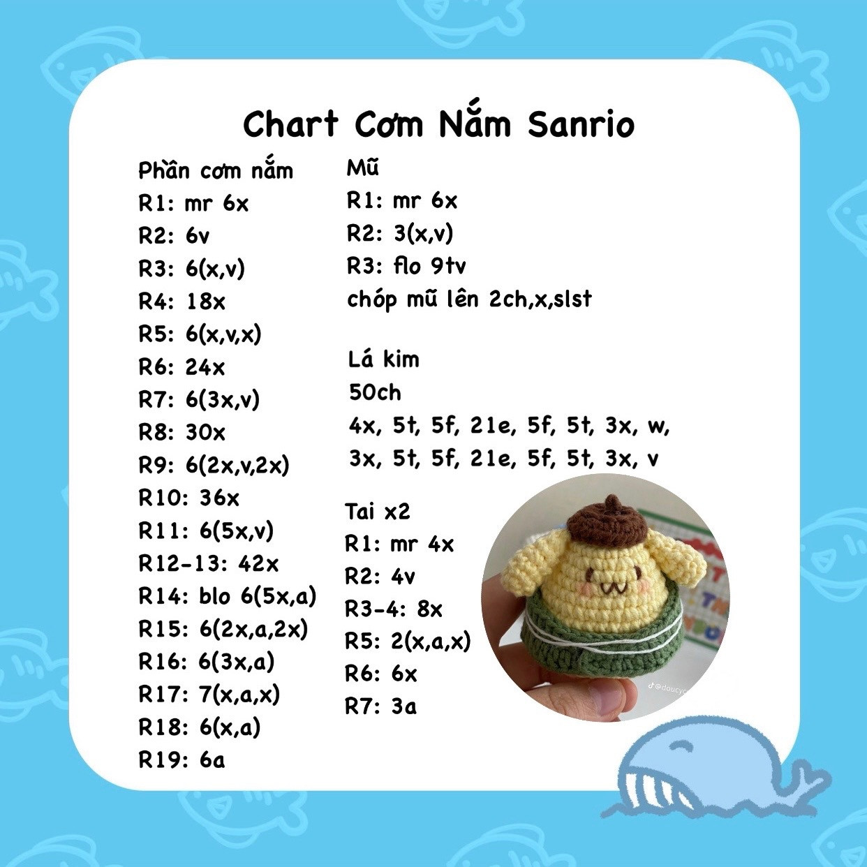 Chart Cơm Nắm Sanrio