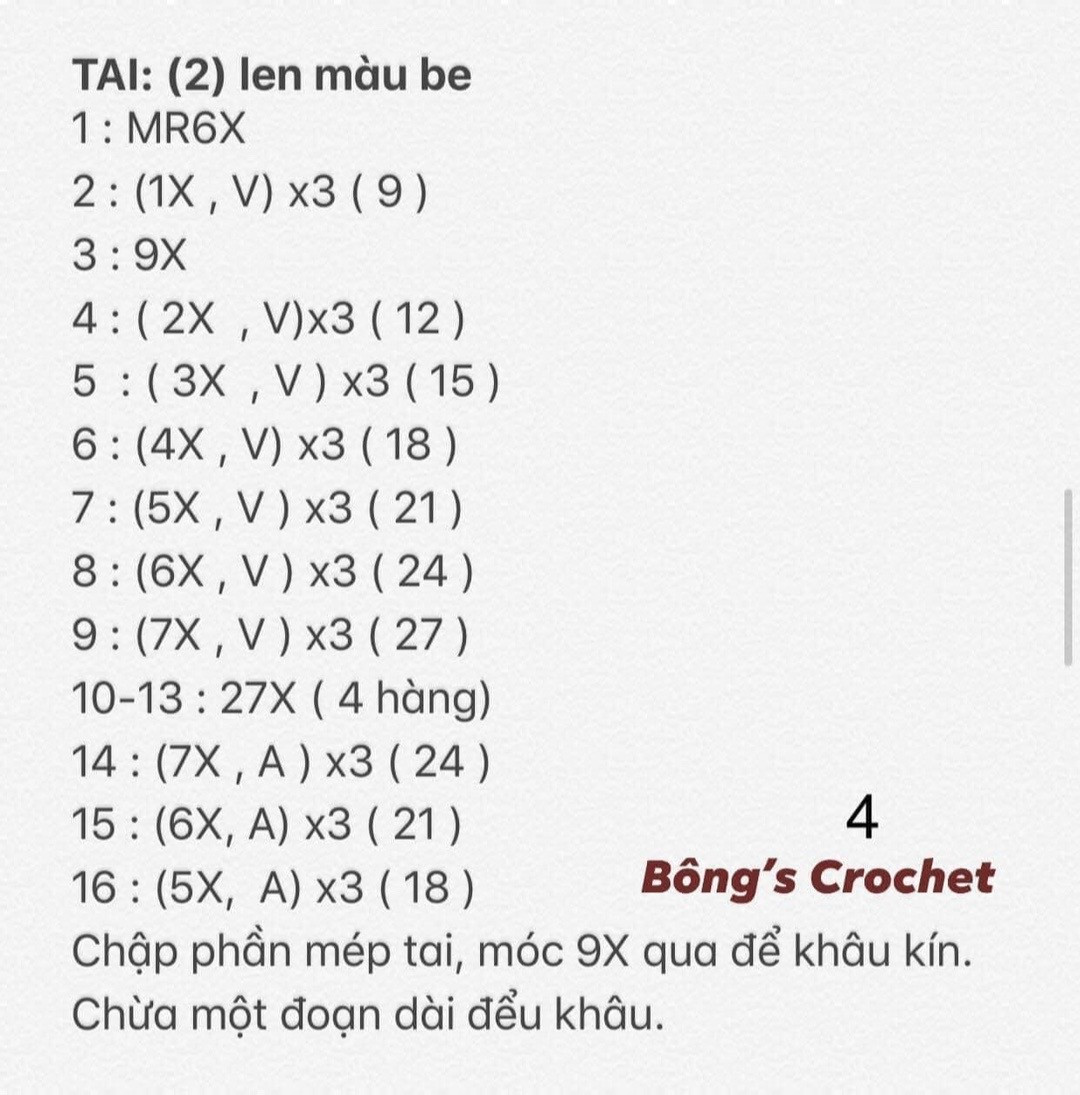 Chart móc bé trâu mumuka