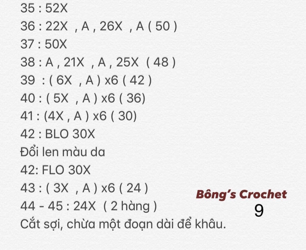 Chart móc bé trâu mumuka