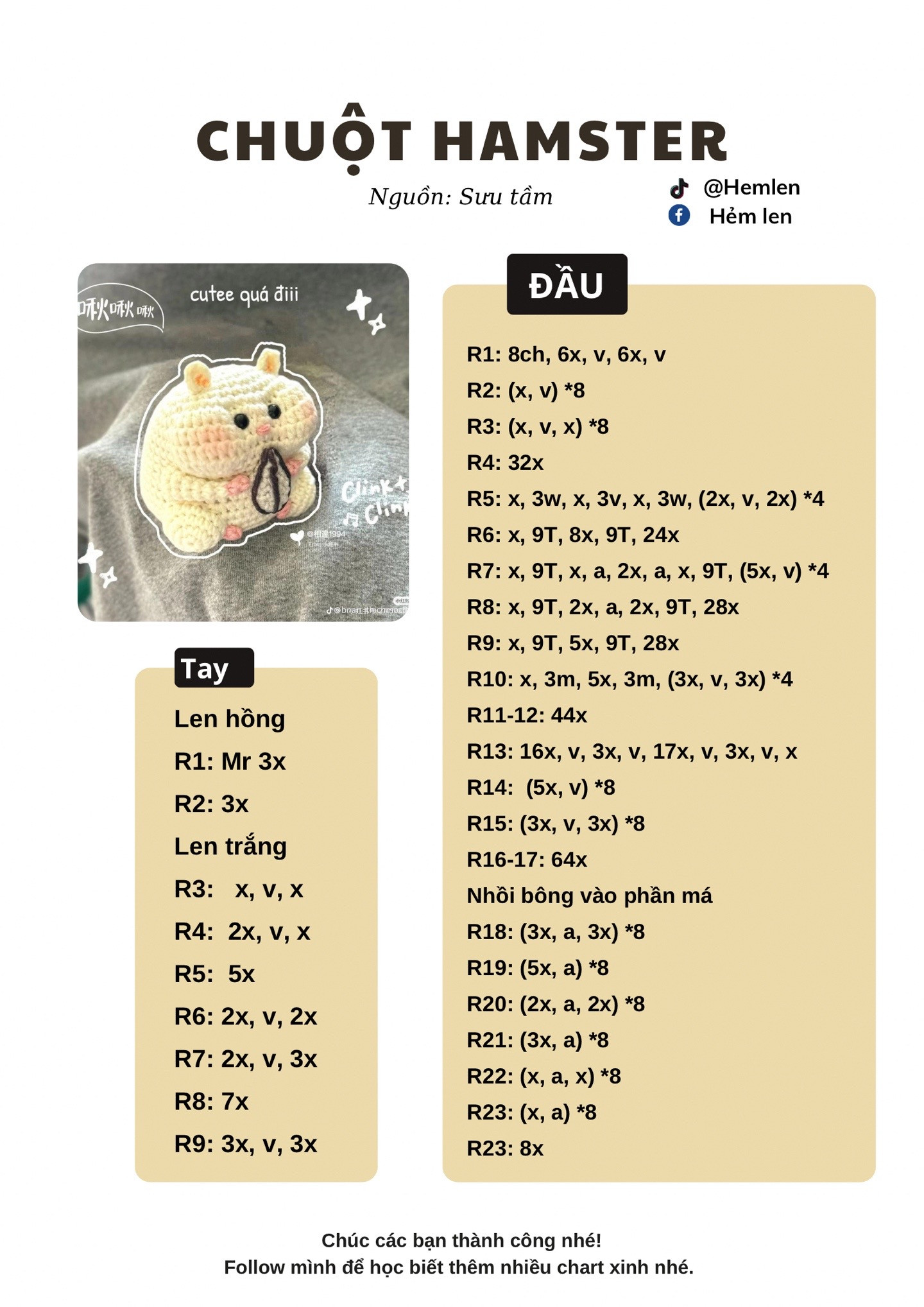 Chart móc chuột hamster