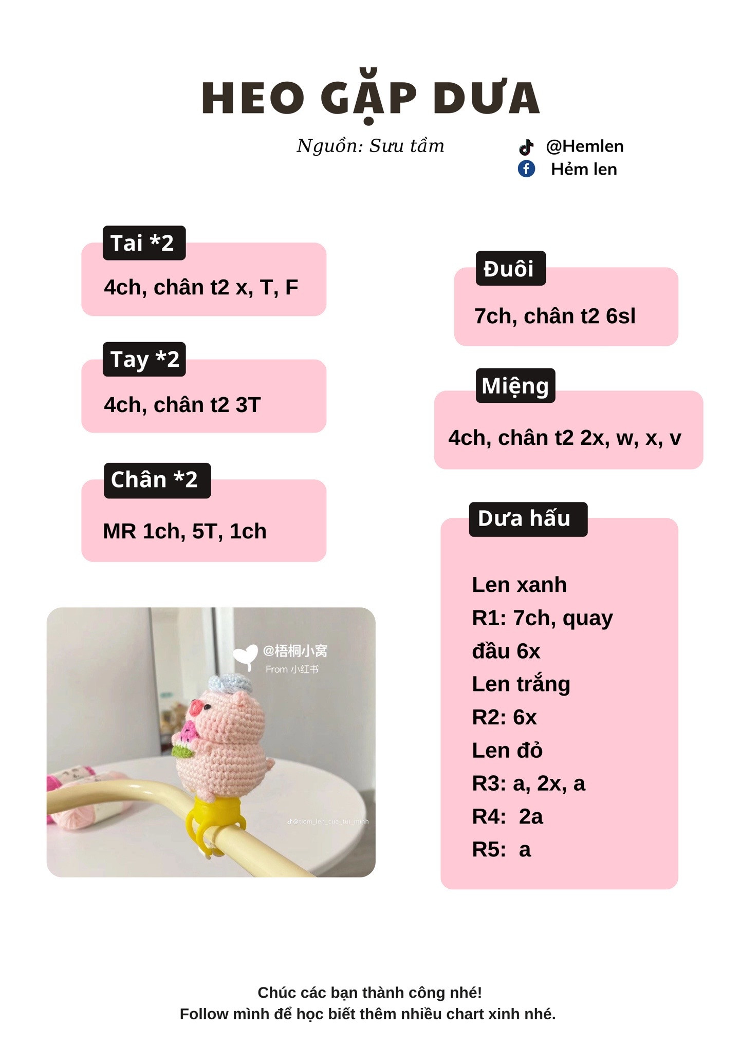 Chart móc heo gặm dưa.