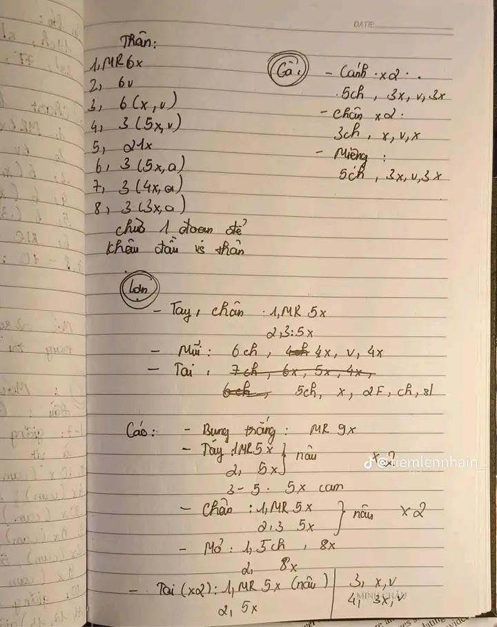 chart móc len bánh kem cake