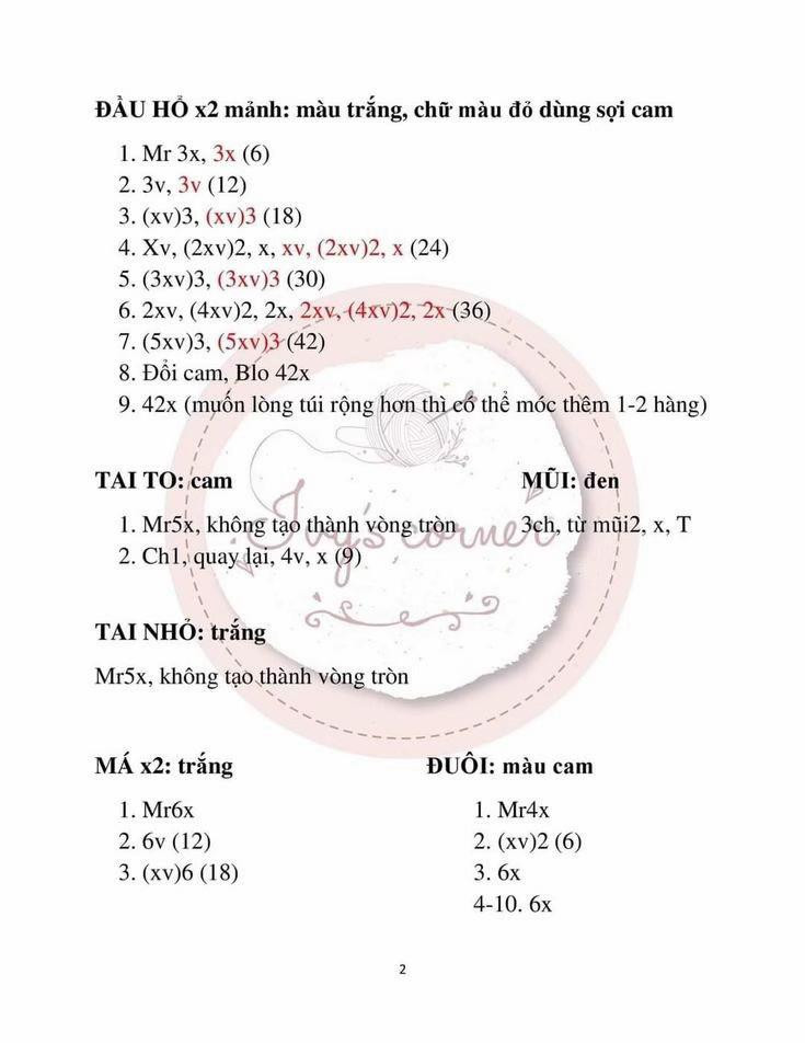 Chart móc túi hổ tròn