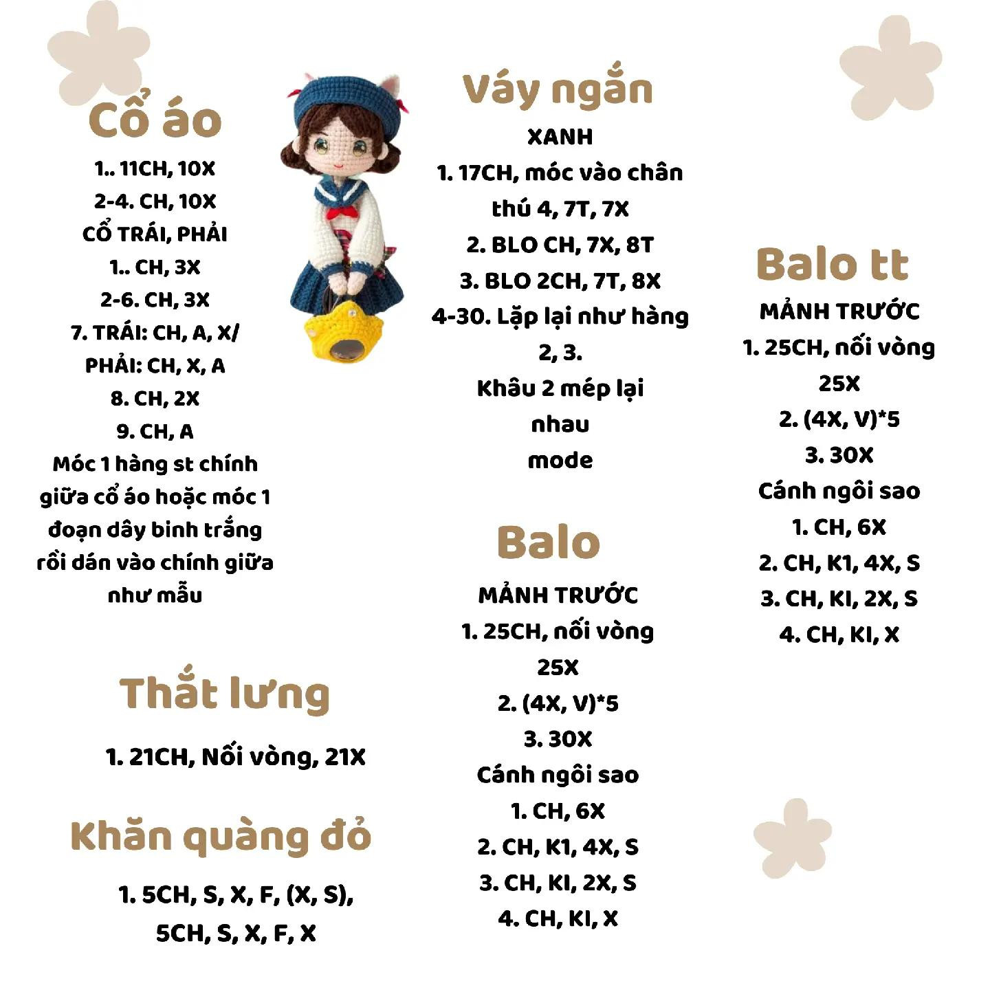 chart nữ sinh