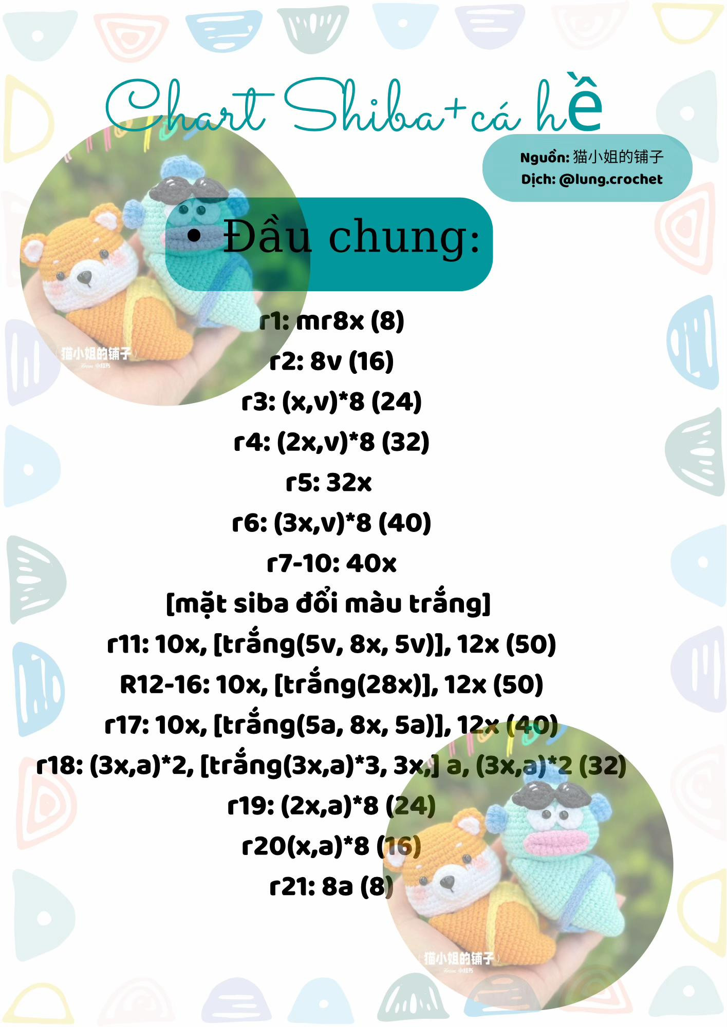 chart shiba + cá hề