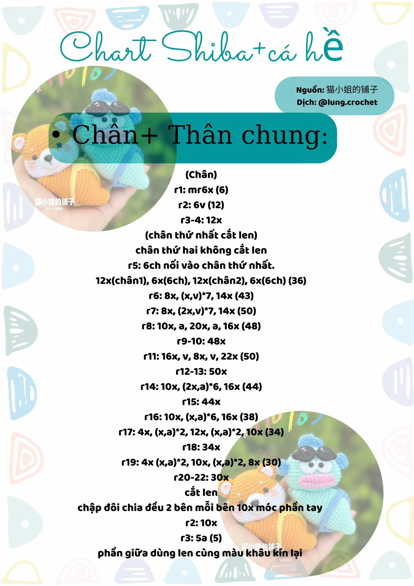 chart shiba + cá hề