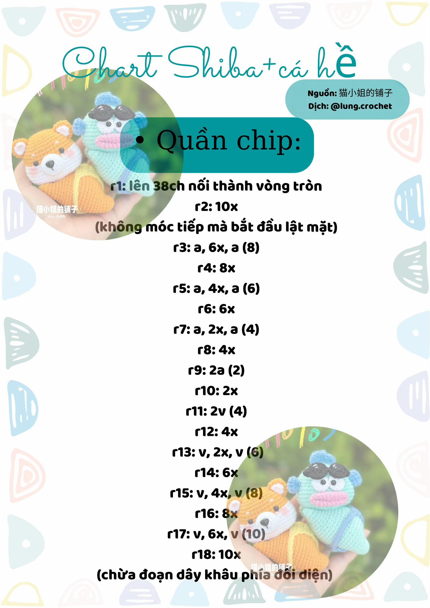 chart shiba + cá hề