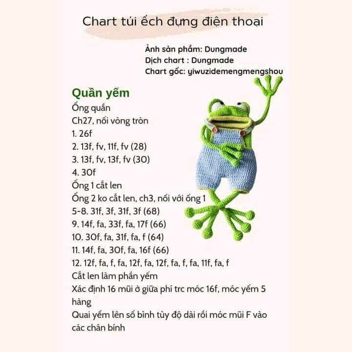 Chart túi ếch đựng điện thoại