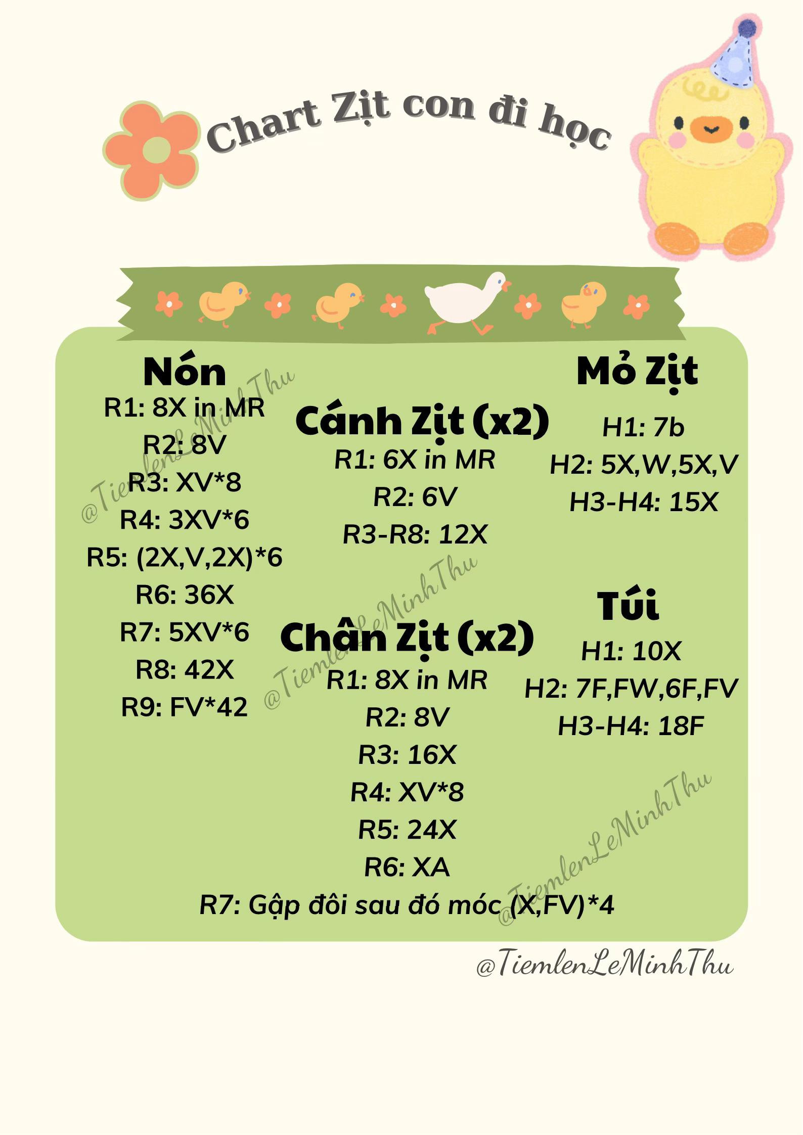 chart zịt con đi học.