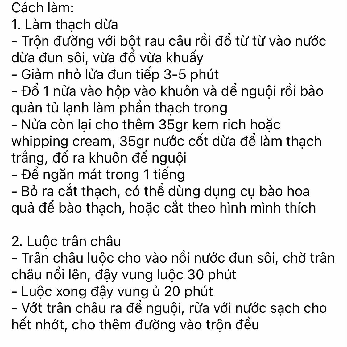 chè dừa dầm hải phòng siêu ngon tại nhà