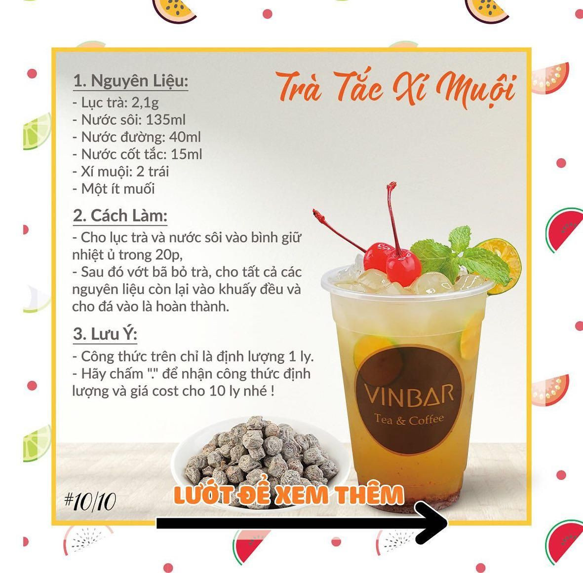 Chia Sẻ Miễn Phí Bộ 10 Công Thúc Trà Trái Cây trà đào, trà tắc, trà vải, trà trái cây táo, trà trái cây nhiệt đới, trà đào cam sả, trà chanh ổi, trà vải cam sả, trà sâm bí đao, trà tắc xí muội,.