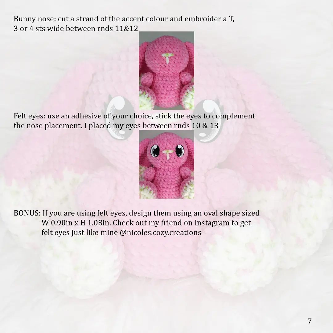 chibi bunny free pattern