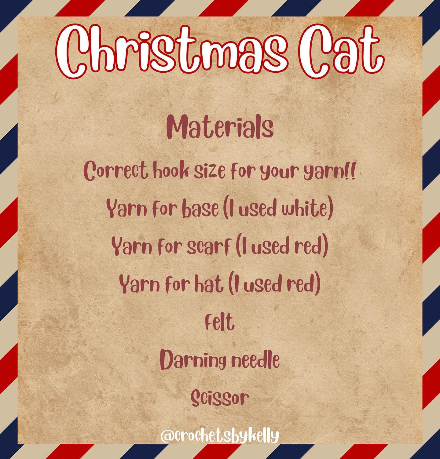 christmas cat free pattern