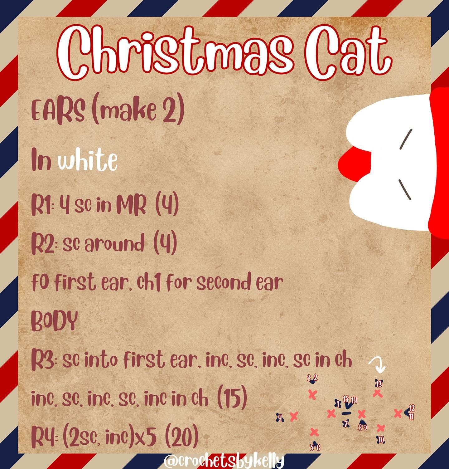 christmas cat free pattern